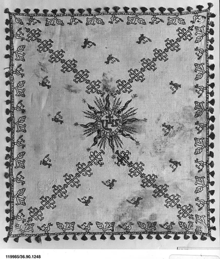 Christogram with a decorative border