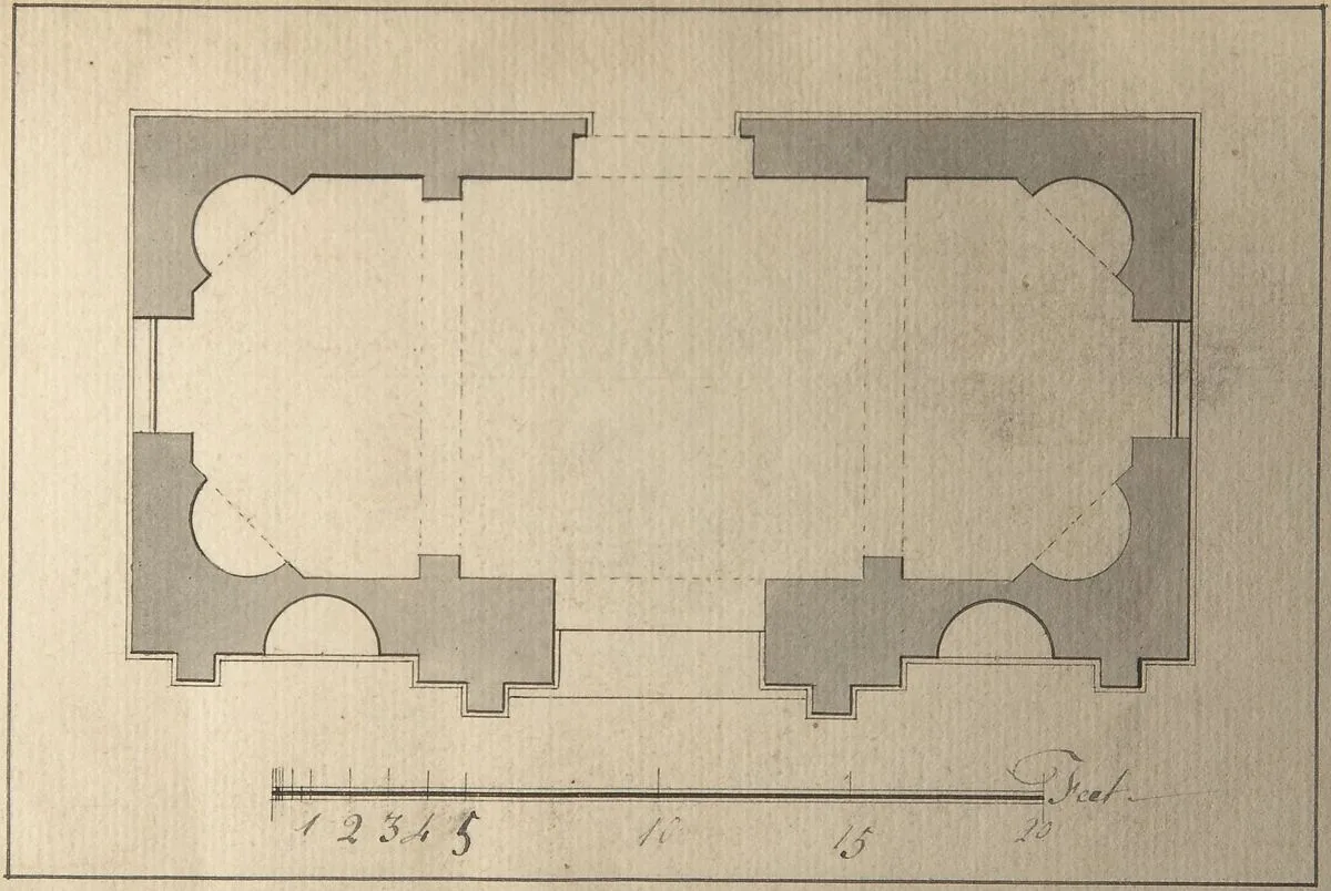 Plan for Garden Pavilion — Robert Morris