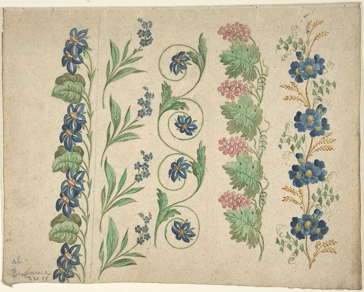 Designs for Embroidery — Anonymous, German, 19th century