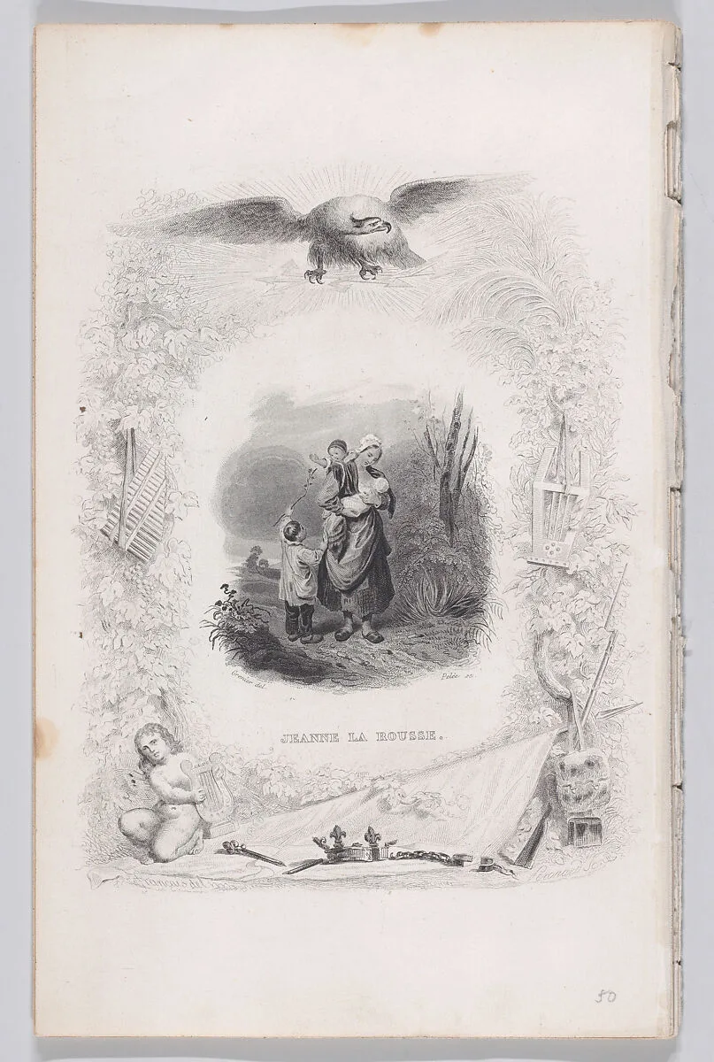 Jeanne, the Redhead, from "The Songs of Béranger" — Fournier & Perrotin|Melchior Péronard|François-Louis Français|Pierre Jean de Béranger