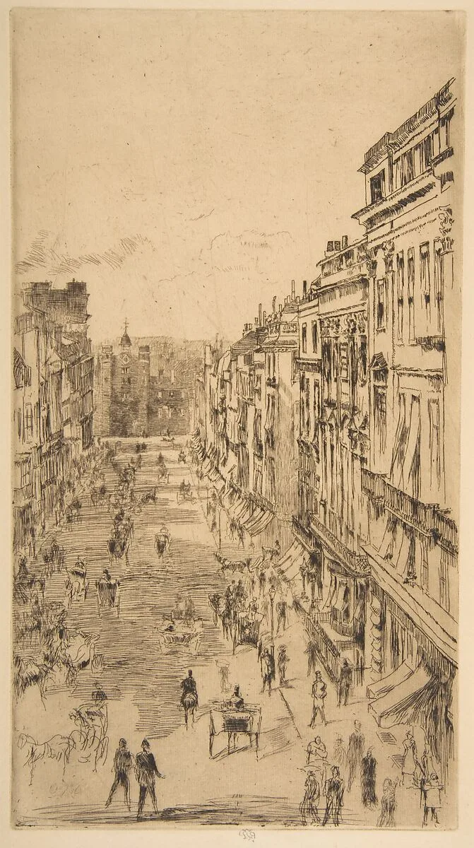 St. James's Street — James McNeill Whistler