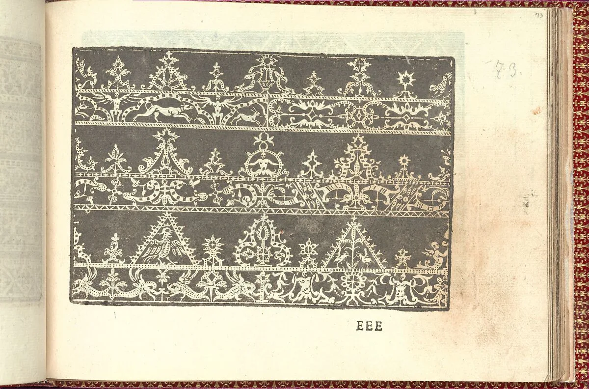 Corona delle Nobili et Virtuose Donne: Libro I-IV, page 73 (recto) — Cesare Vecellio