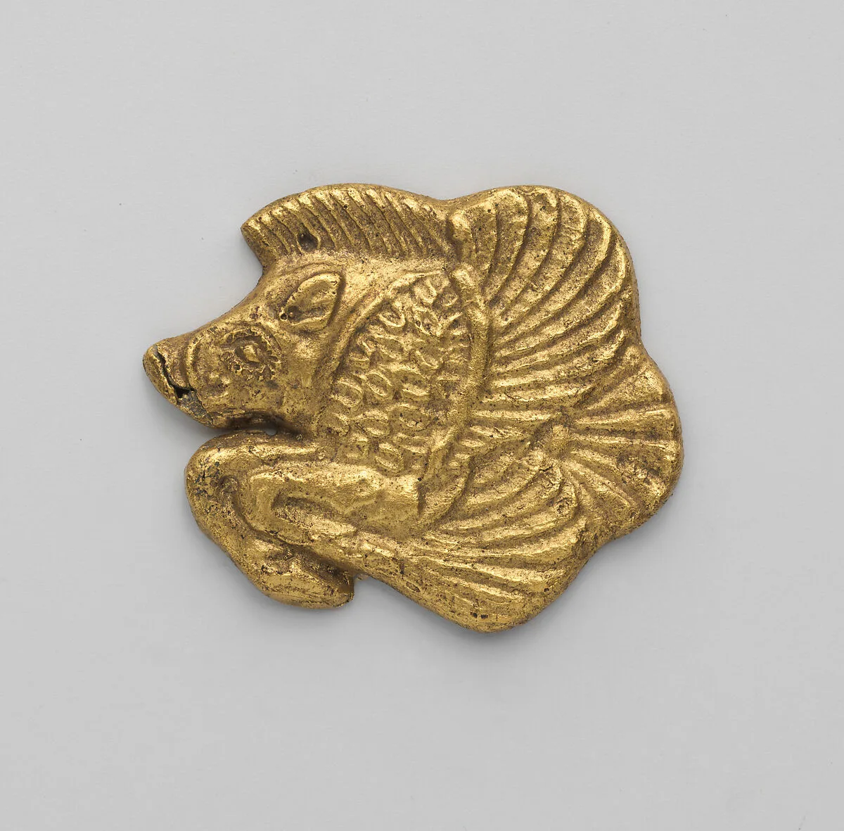 Reproduction of a Scythian plaque in the form of a winged boar — Unknown