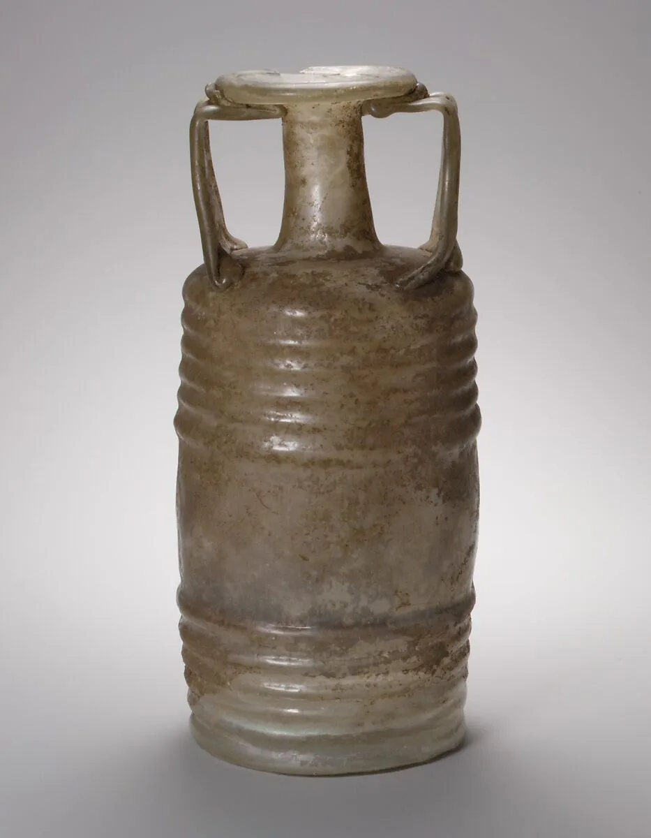 Glass Frontinus barrel jug — Unknown