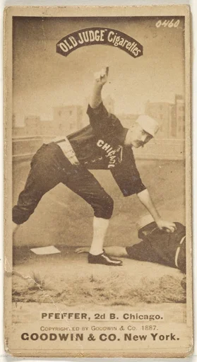 Fred "Dandelion" Pfeffer, 2nd Base, Chicago, from the Old Judge series (N172) for Old Judge Cigarettes