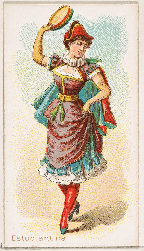 Estudiantina Dancer, from the Dancing Women series (N186) issued by Wm. S. Kimball & Co. — William S. Kimball & Company