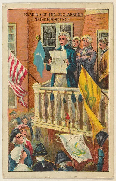 Reading of the Declaration of Independence, from the "Historical Events" series (T70), issued with Hoffman House Magnums Cigars, Flexo Giants Little Cigars, Buffo Little Cigars, and Just Suits Cut Plug — Unknown