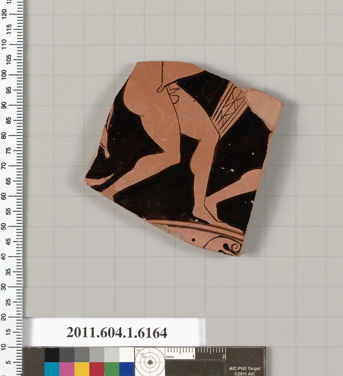 Terracotta fragment of a kylix (drinking cup) — Unknown