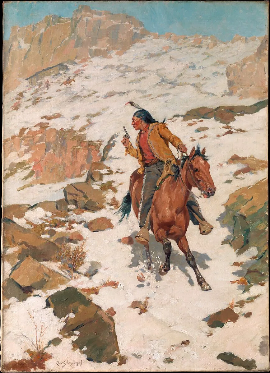 In Hot Pursuit — Charles Schreyvogel