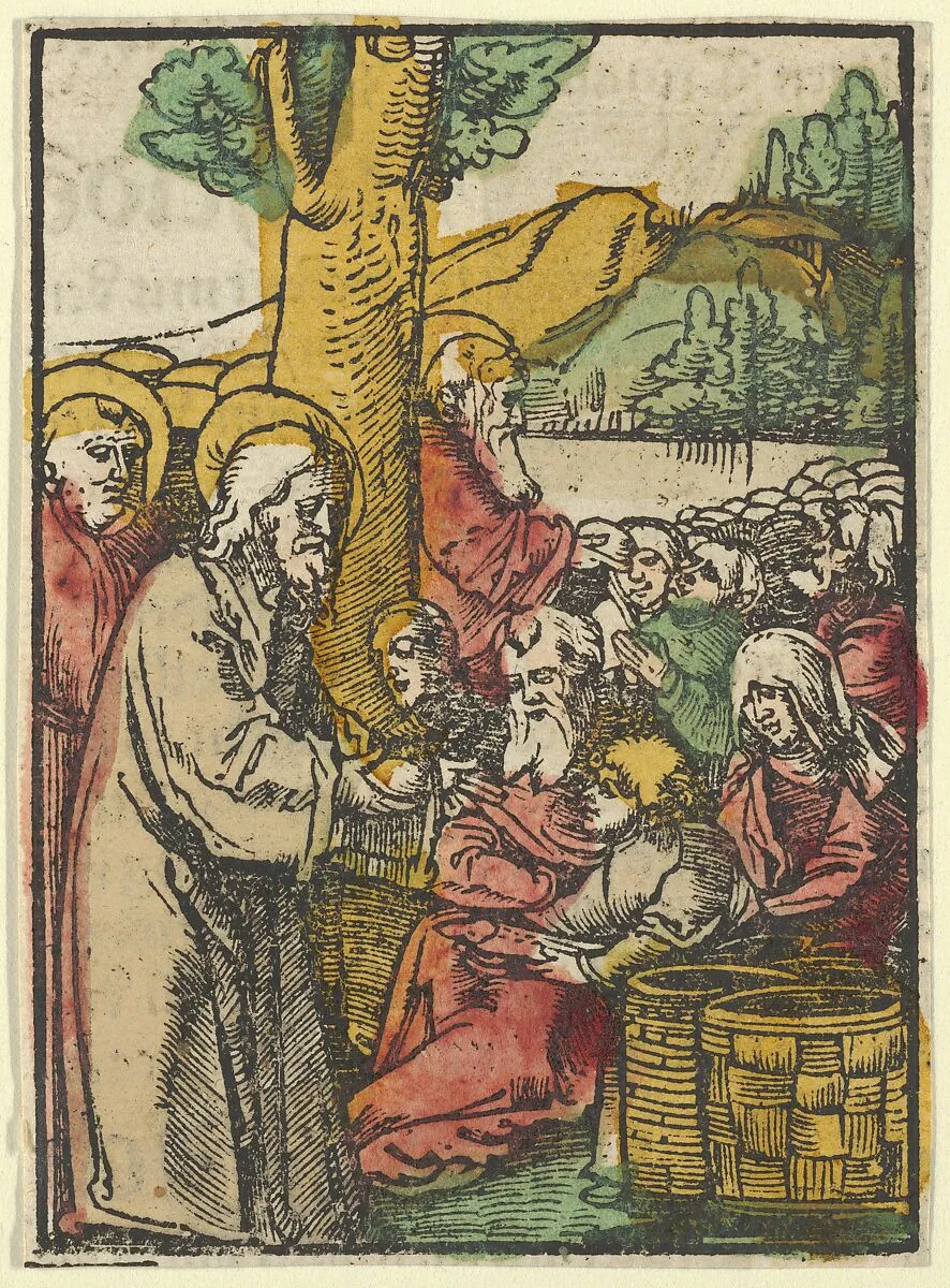 The Feeding of the 5000, from Das Plenarium — Hans Schäufelein|Adam Petri