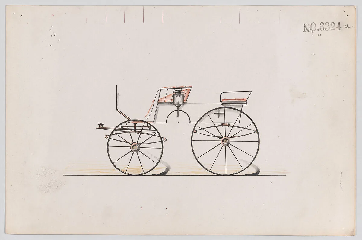 Design for T-Cart, no. 3324a — Brewster & Co.