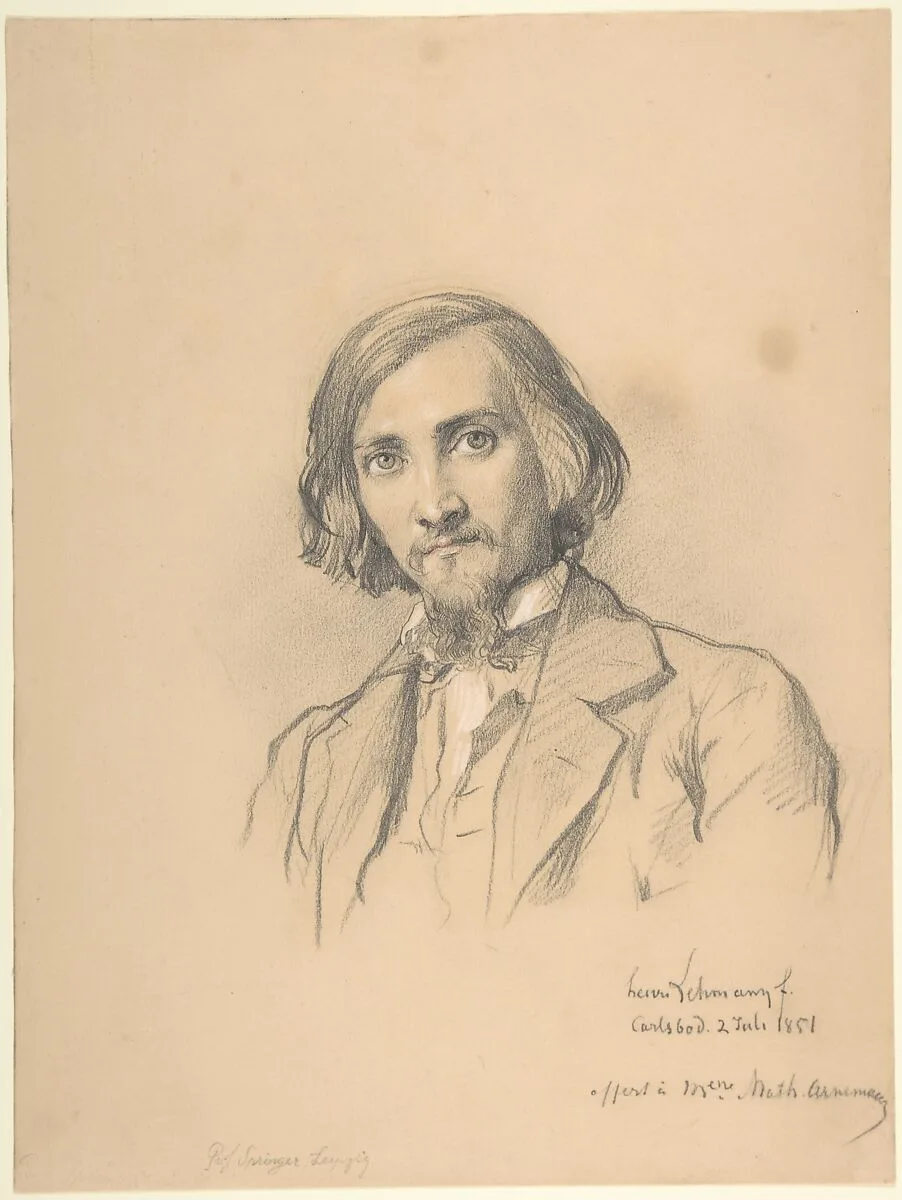 Portrait of Anton Heinrich Springer (1825–1895) — Henri Lehmann