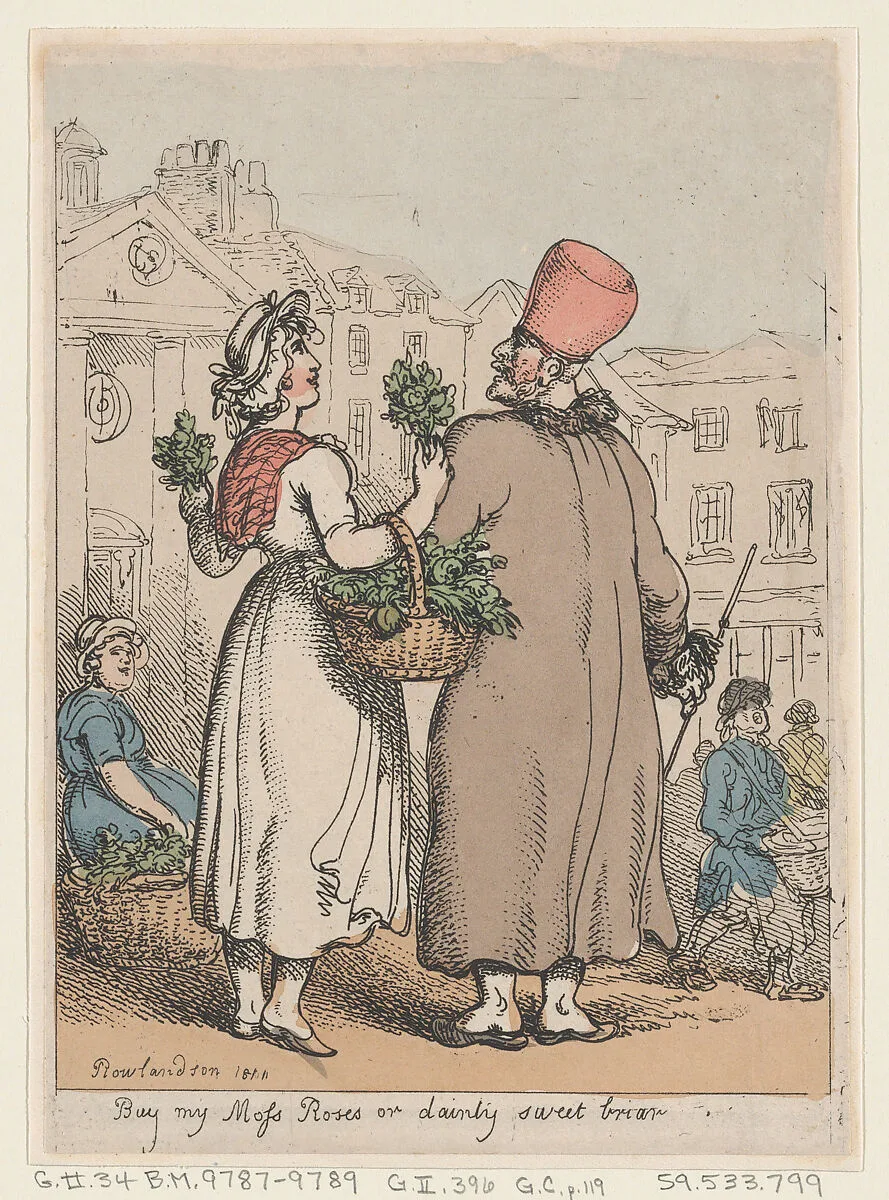 Buy My Moss Roses, or Dainty Sweetbriar — Thomas Rowlandson