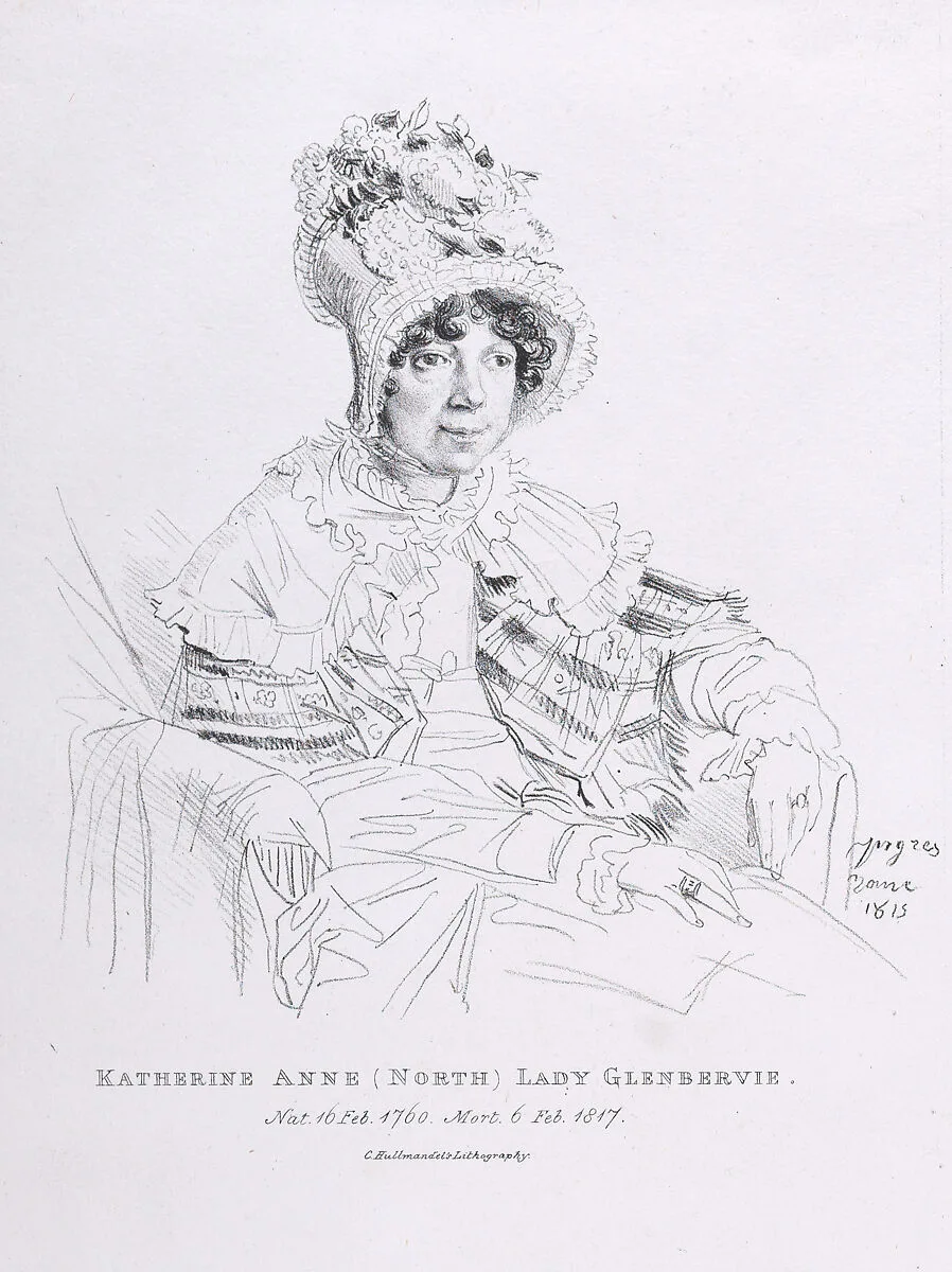 Portrait of Katherine Anne (North), Lady Glenbervie — Jean Auguste Dominique Ingres