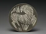 Sgrafitto plate with Zebra — Waylande Gregory