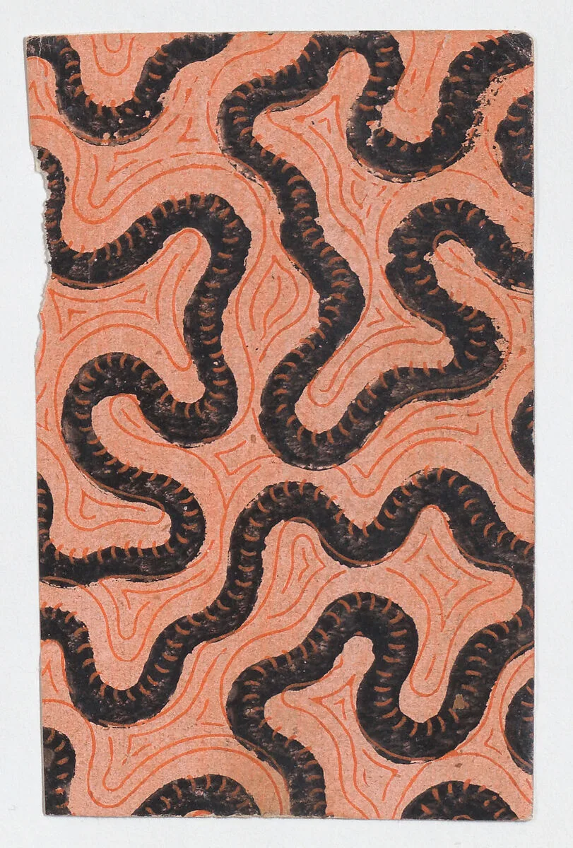 Sheet with abstract pattern — Anonymous