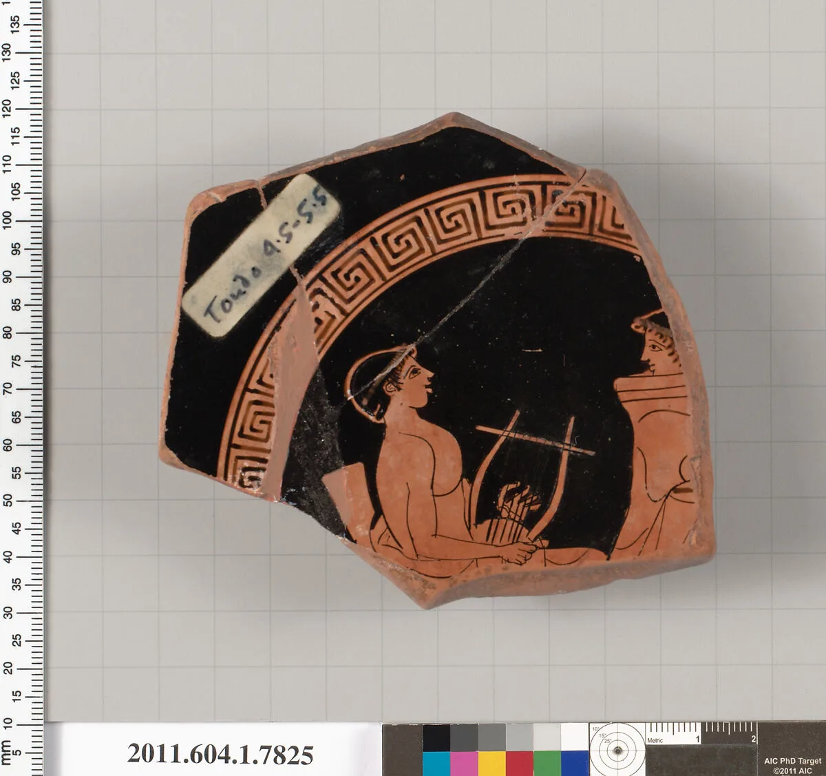 Terracotta fragment of a kylix (drinking cup) — Sabouroff Painter