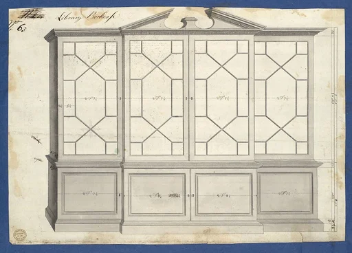 Library Bookcase, from Chippendale Drawings, Vol. II