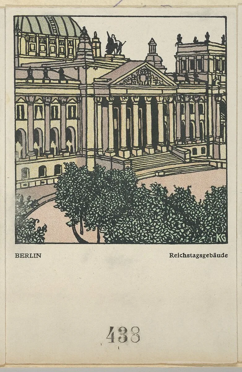 Berlin: Reichstag Building (Reichstagsgebäude) — Gustav Kalhammer|Wiener Werkstätte
