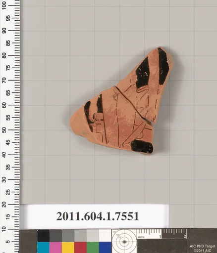 Terracotta fragment of a kylix (drinking cup)