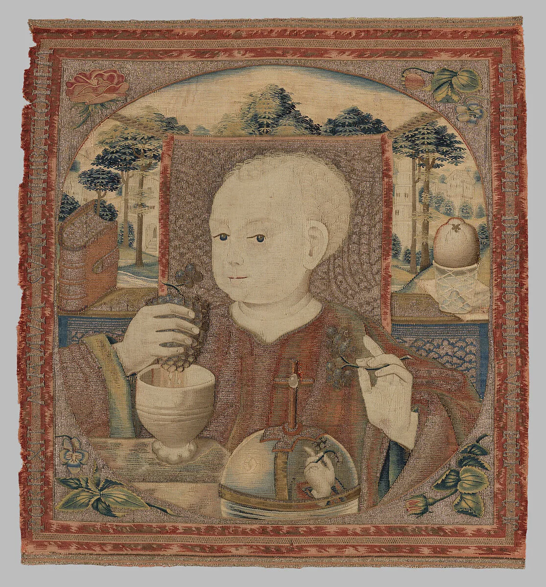 The Christ Child Pressing the Wine of the Eucharist — Unknown