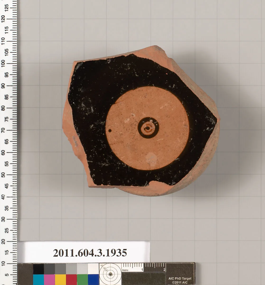 Terracotta fragment of a kylix (drinking cup) — Unknown