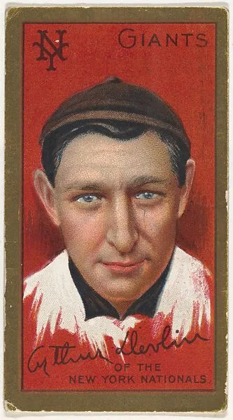 Arthur Devlin, New York Giants, National League, from the "Baseball Series" (Gold Borders) set (T205) issued by the American Tobacco Company — American Tobacco Company