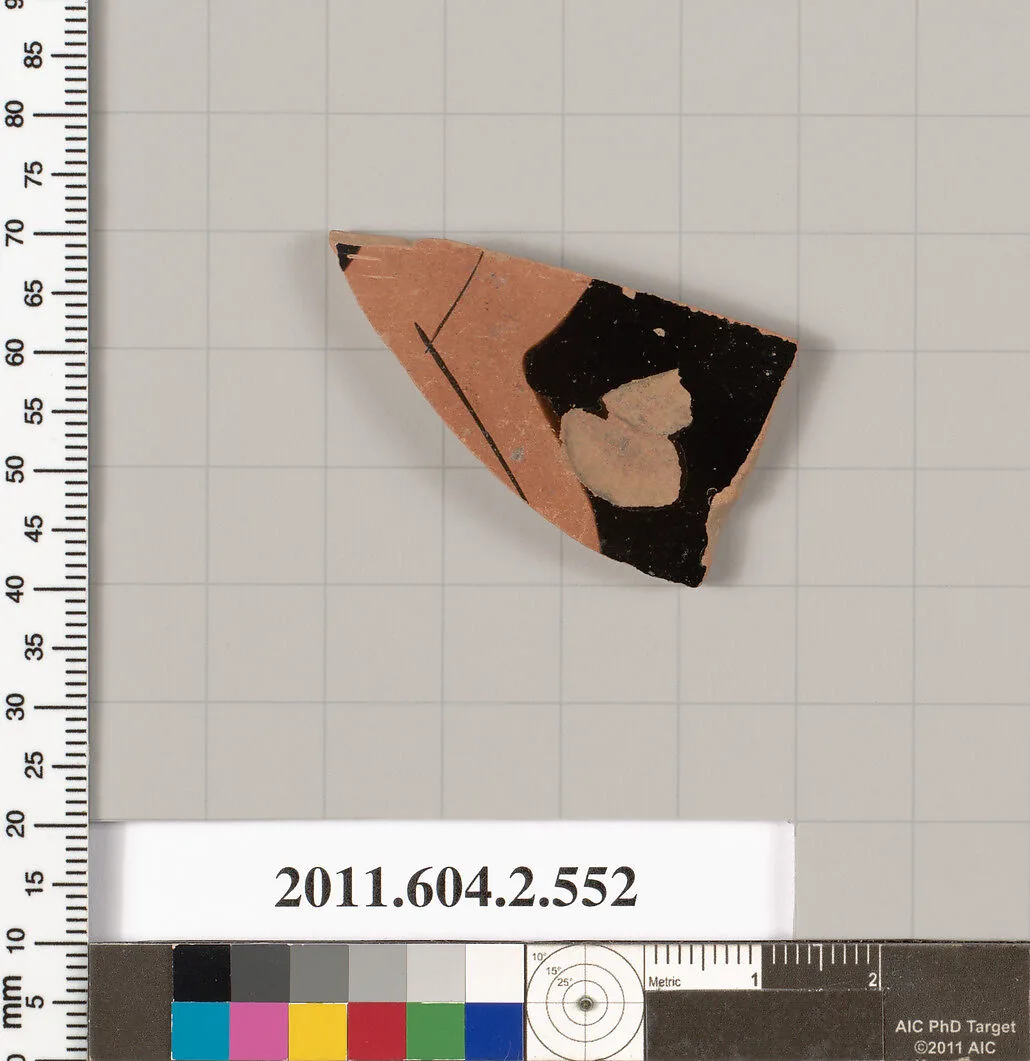 Terracotta fragment of a column-krater (bowl for mixing wine and water) — Unknown
