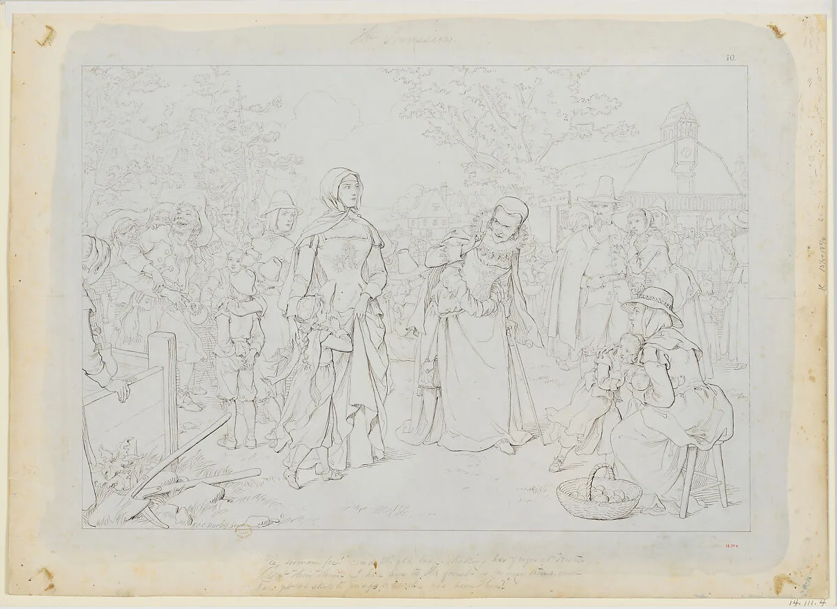 The Procession — Felix Octavius Carr Darley|Nathaniel Hawthorne