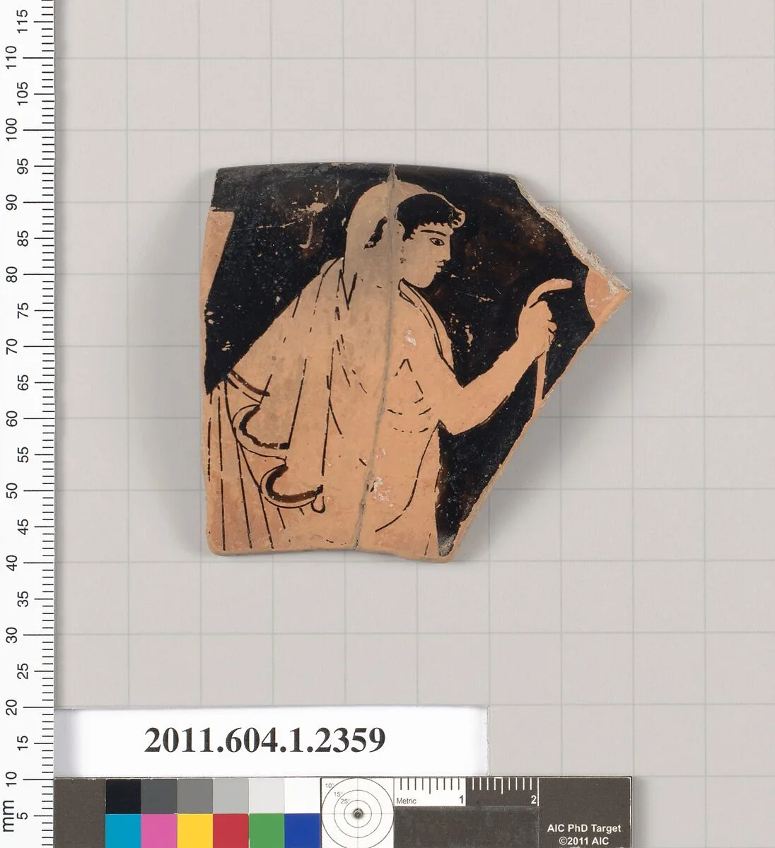 Terracotta rim fragment of a kylix (drinking cup) — Unknown