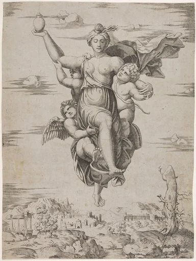 "Psyche Carrying Waters of the Styx" (from the Farnesina frescoes)