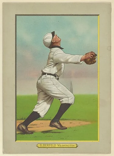 Kid Elberfeld, Third Baseman, Washington Nationals (American League), from Turkey Red Cabinets (T3)