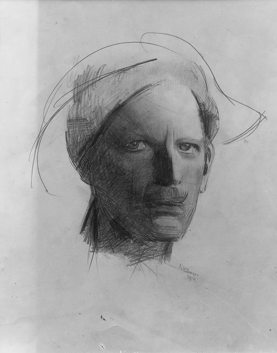 Head of the Artist — Abbott H. Thayer