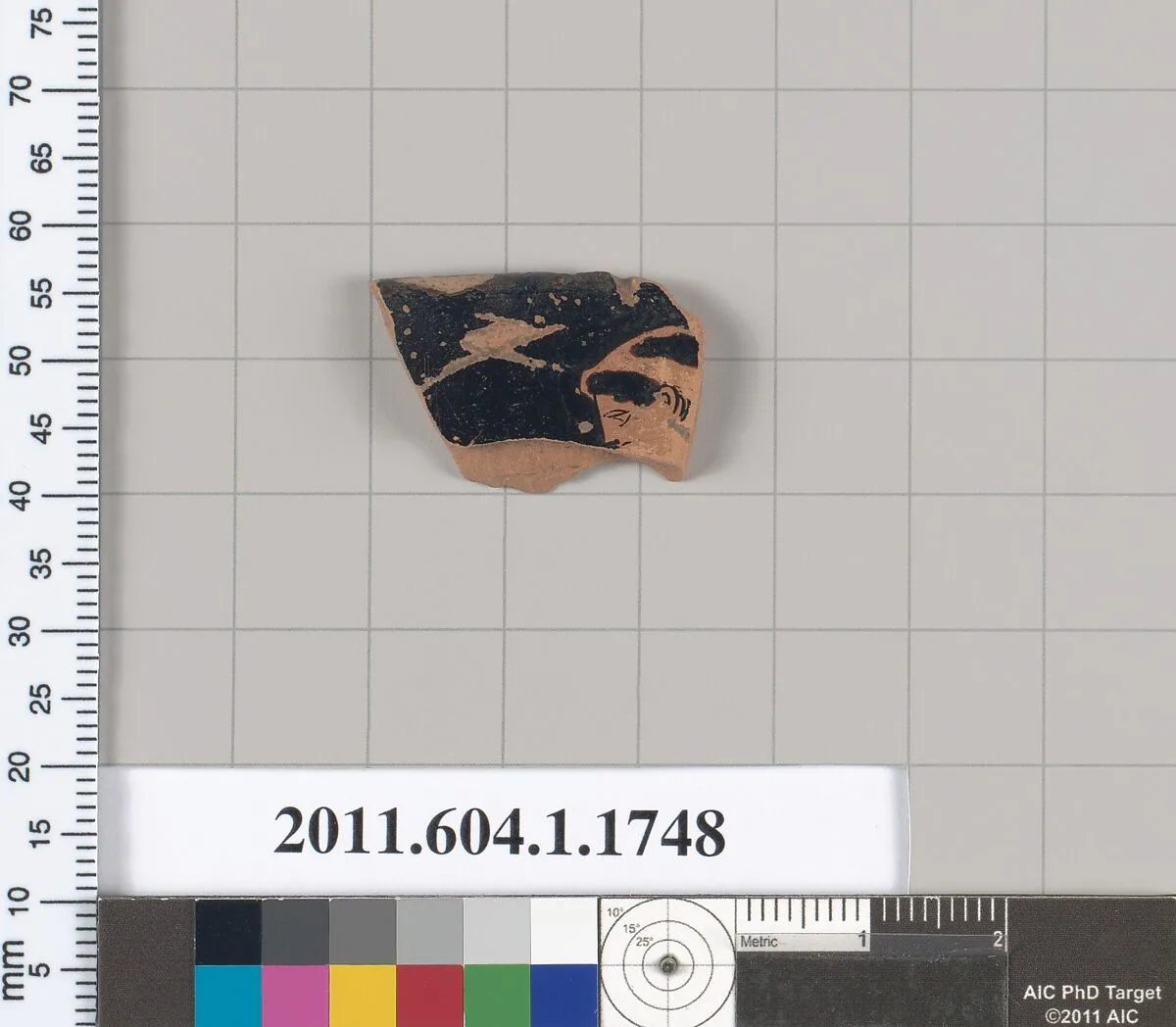 Terracotta rim fragment of a kylix (drinking cup) — Unknown