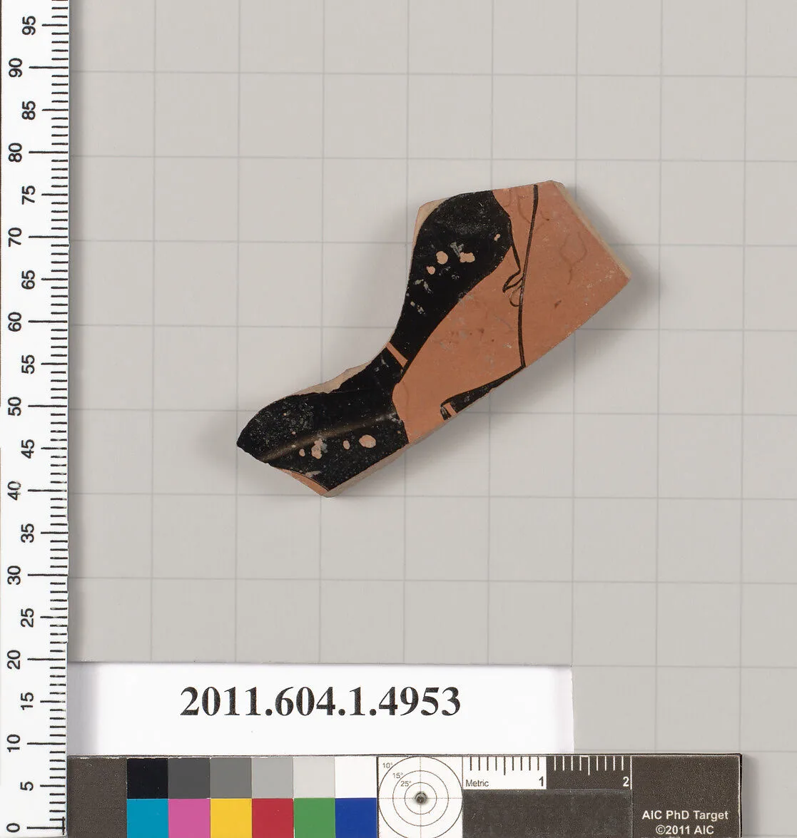 Terracotta fragment of a kylix (drinking cup) — Unknown
