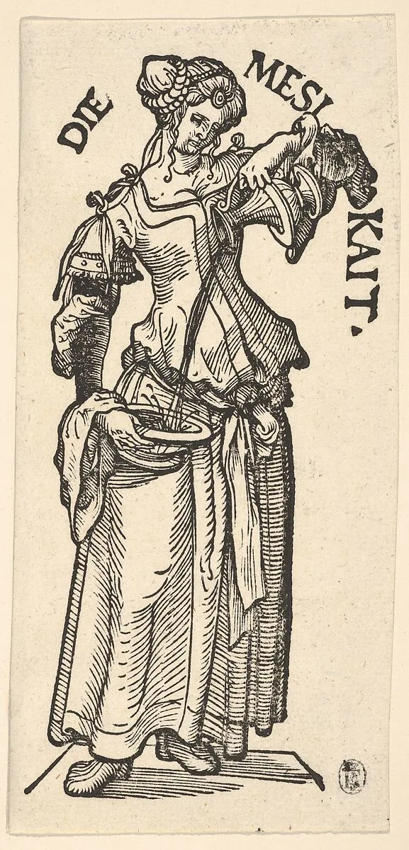 Temperance (Die Mesikait), from The Seven Virtues — Hans Burgkmair