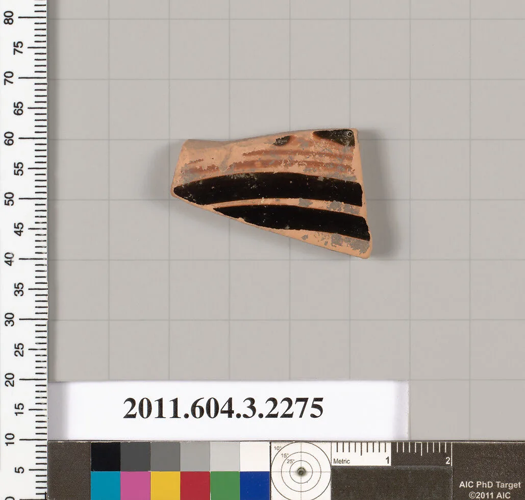 Terracotta fragment of a kylix (drinking cup) — Unknown