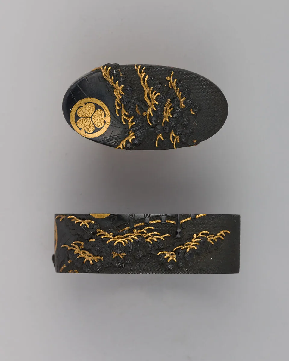 Sword-Hilt Collar and Pommel (Fuchigashira) — Unknown