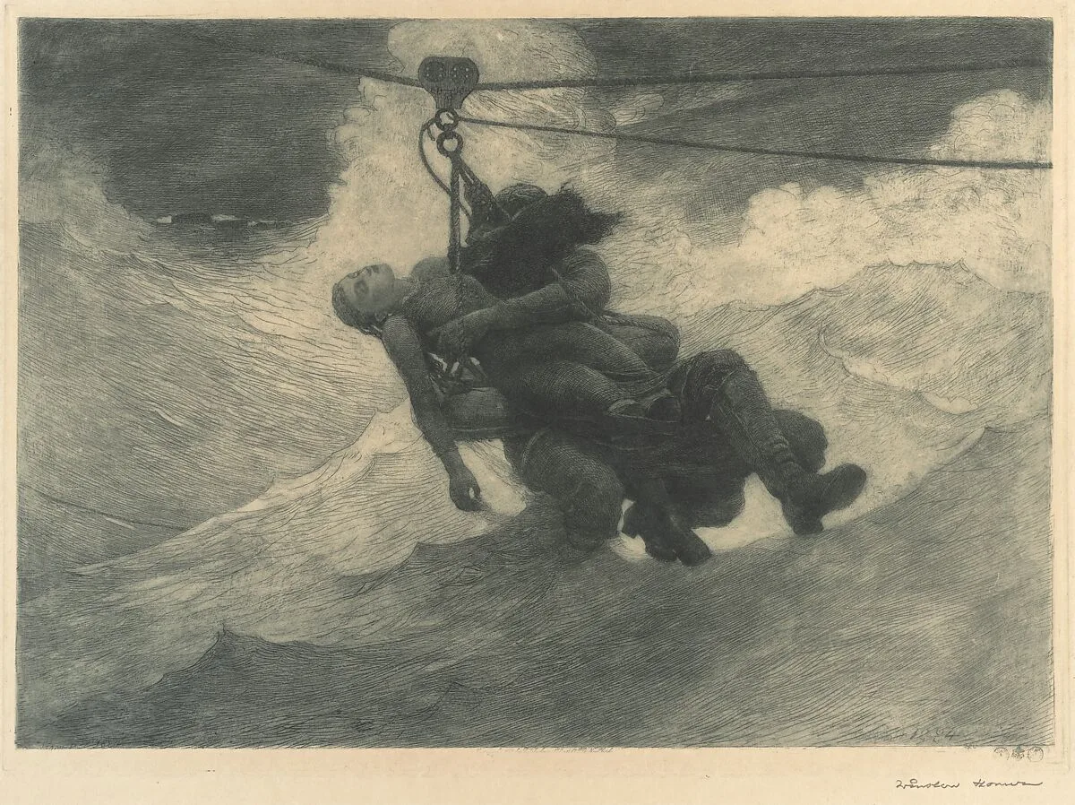 The Life Line — Winslow Homer