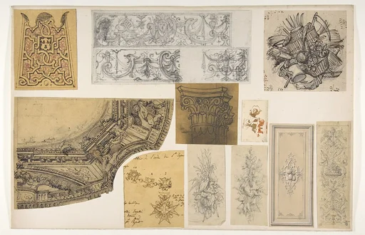 Eleven designs for the painted decoration of interiors