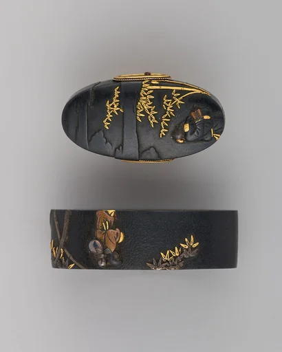 Sword-Hilt Collar and Pommel (Fuchigashira)