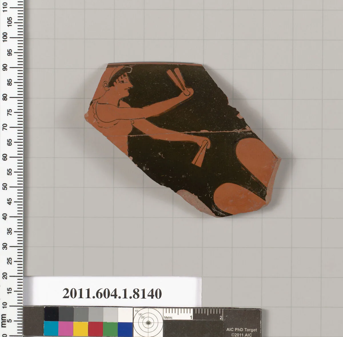 Terracotta rim fragment of a kylix (drinking cup) — Unknown