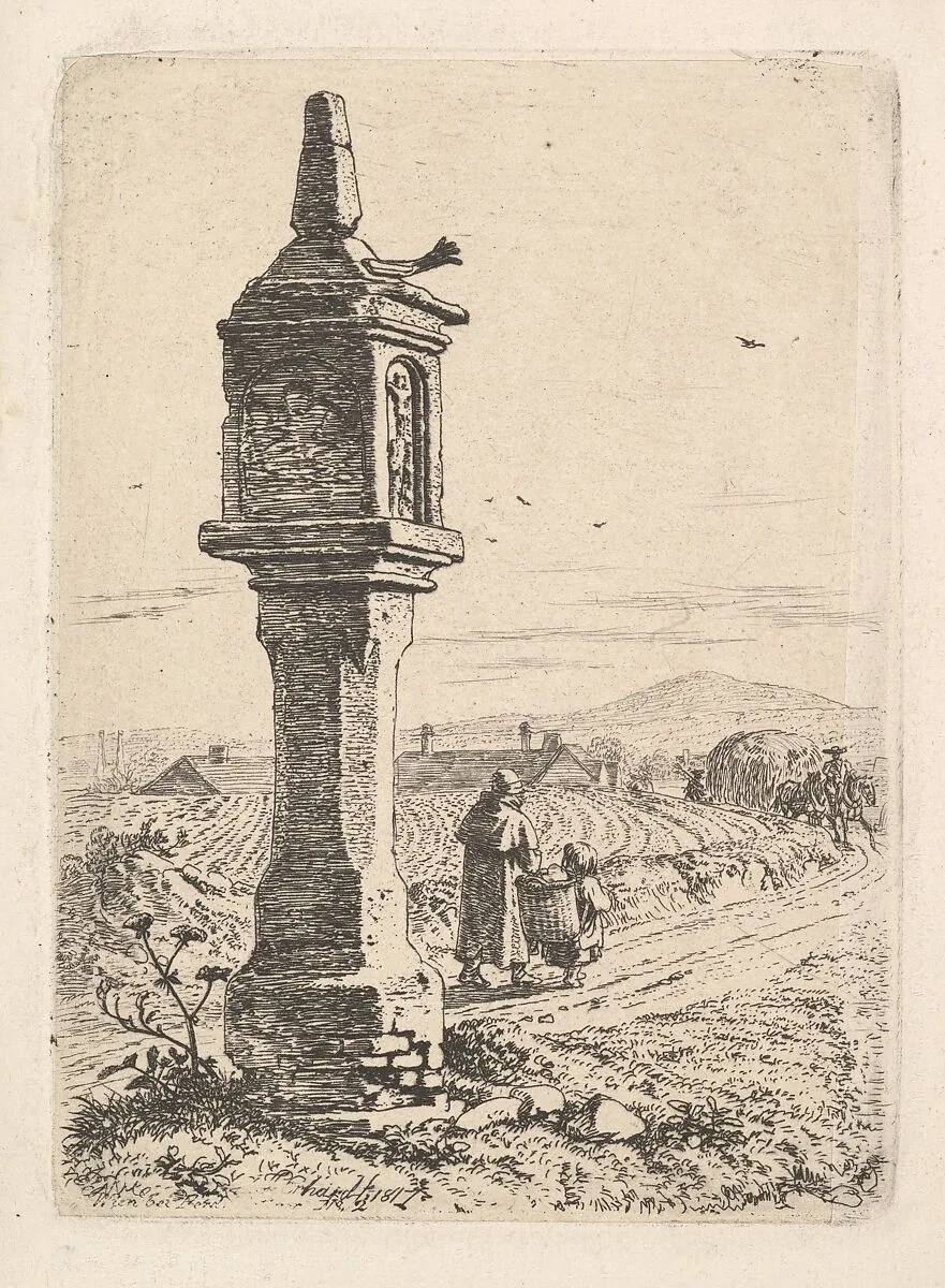 Memorial Column with an Iron Hand — Johann Christoph Erhard