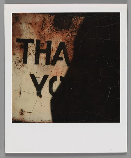 [Framed Metal Sign: "Thank You"]