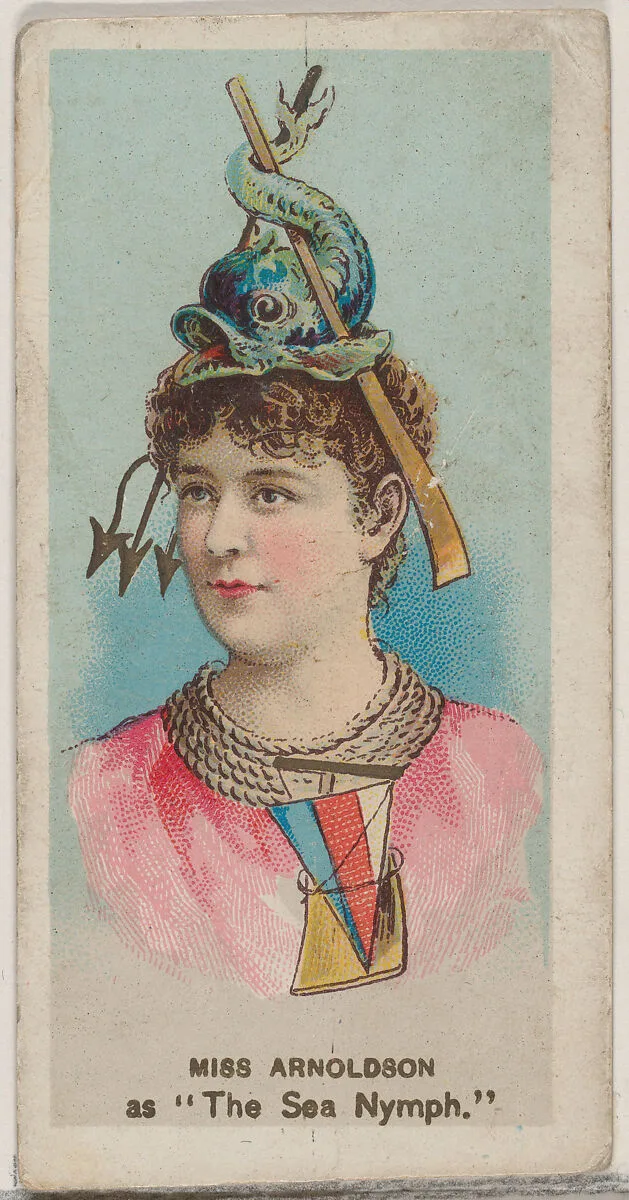 Miss Arnoldson as "The Sea Nymph," from the series Fancy Dress Ball Costumes (N73) for Duke brand cigarettes — W. Duke, Sons & Co.|Knapp & Company