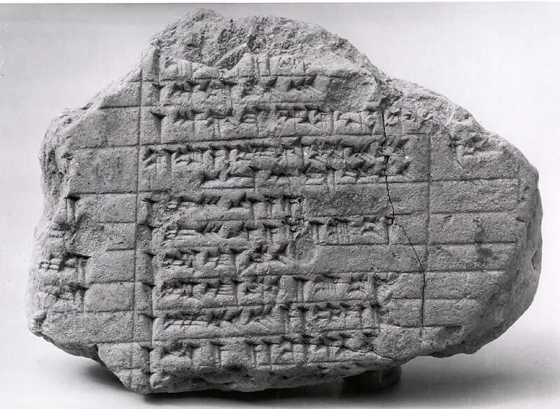 Cuneiform tablet: account of dates for imittu-rent with sissinnu-payments, Ebabbar archive — Unknown