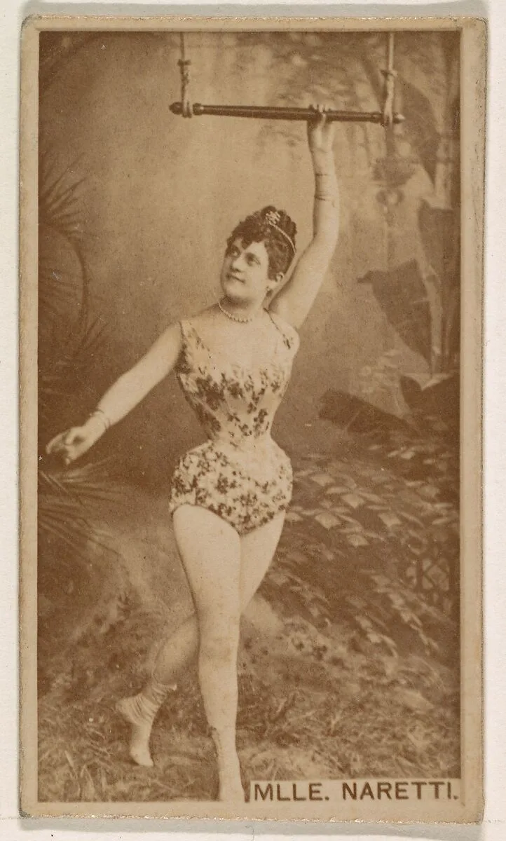 Mlle. Naretti, from the Actresses series (N245) issued by Kinney Brothers to promote Sweet Caporal Cigarettes — Kinney Brothers Tobacco Company