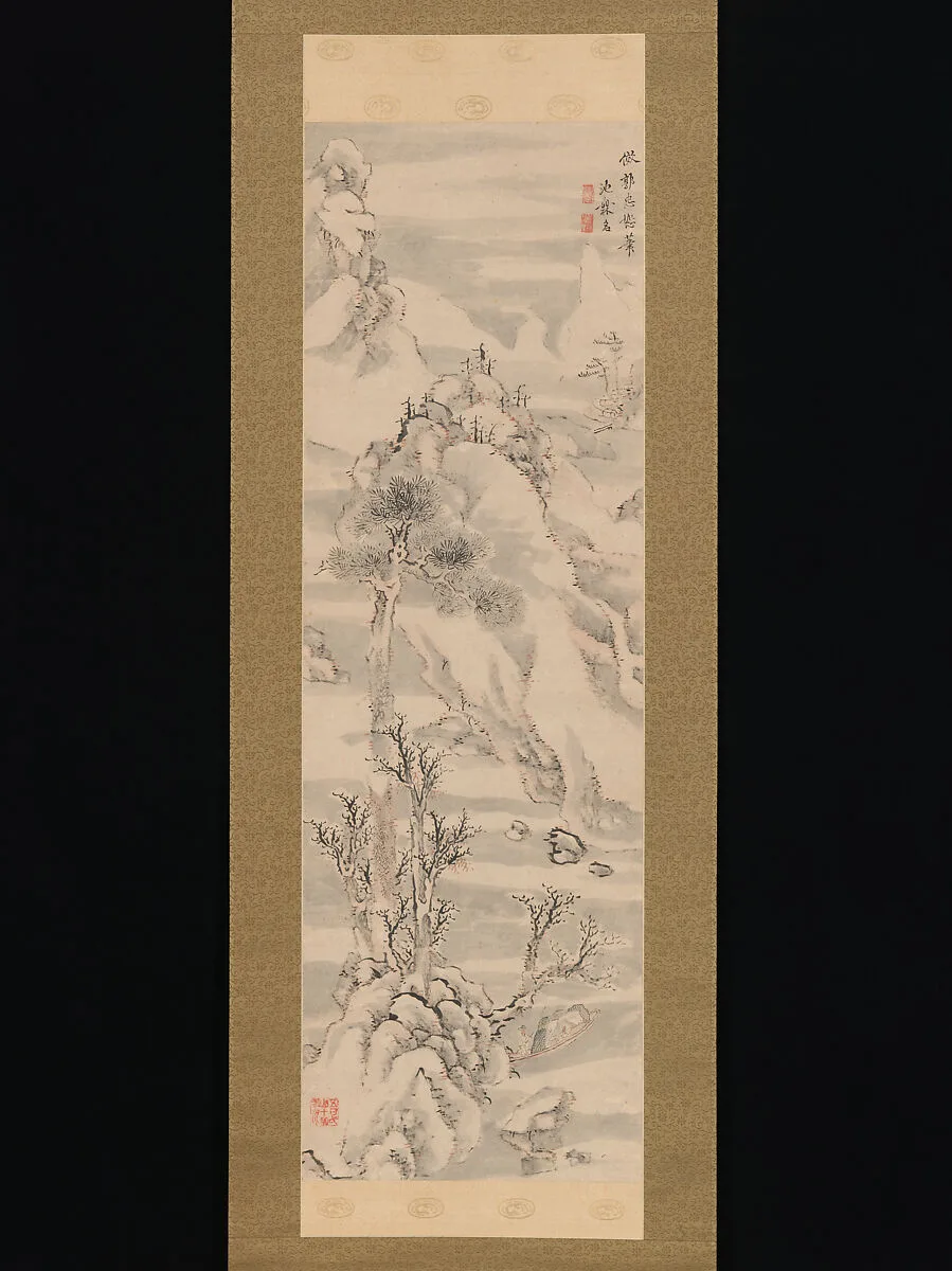 池大雅筆 倣郭忠恕風雪景山水図|Wintry Landscape, in the Style of Guo Zhongshu — Ike Taiga