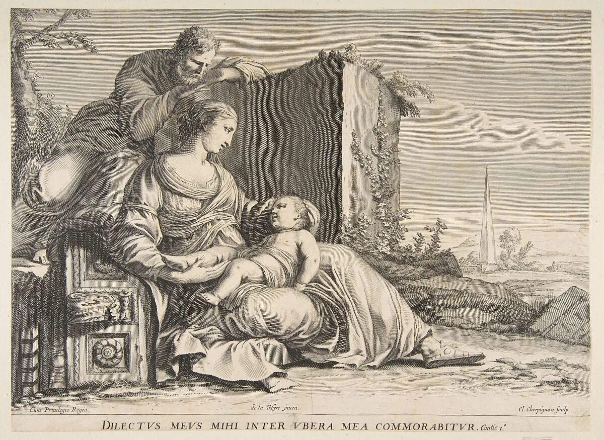 Holy Family — Claude Cherpignon|Laurent de La Hyre