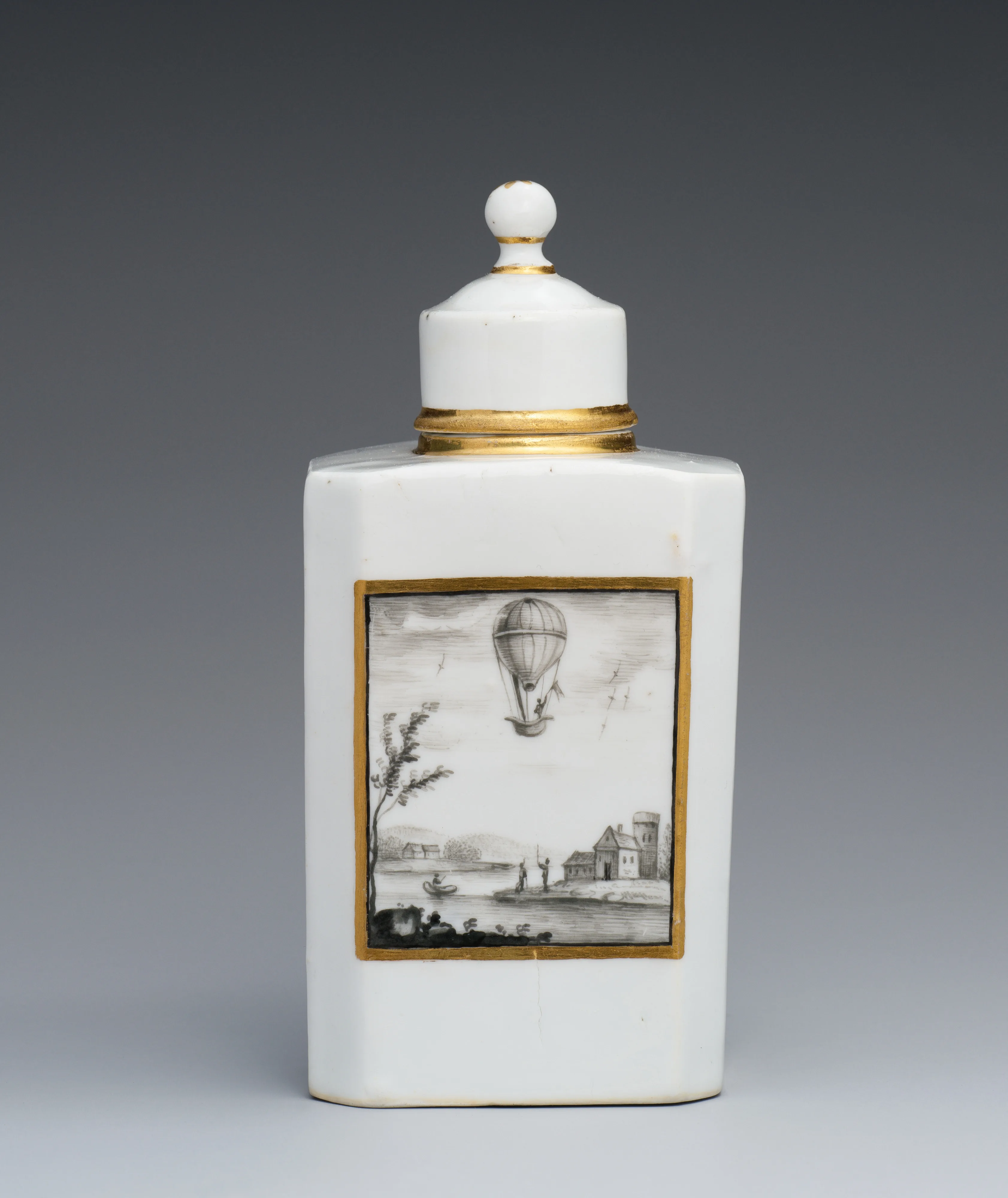 Tea caddy with cover — Höchst Manufactory